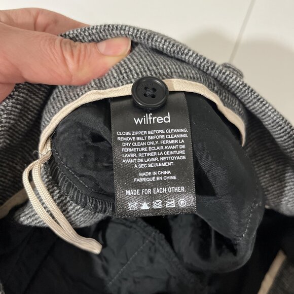 Aritzia Wilfred Effortless Wool-Cashmere-Blend Dress Pants Women's Size 10 - Picture 9 of 14